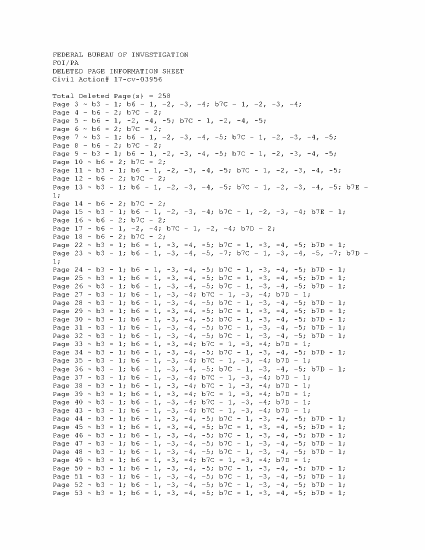 First page of FBI Records: Jeffrey Epstein, Part 1 of 8