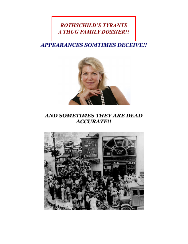 First page of Rothschilds Tyrants A Rothschild Thugfamily Dossier